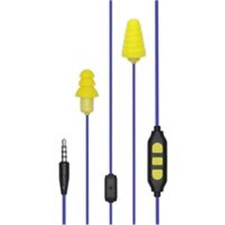 Plugfones Plugfones 4462933 Earphone Wired Replacable Foam & Silicon Tips; Yellow 4462933